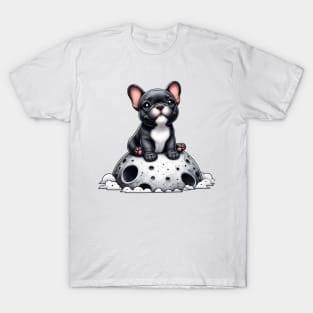 Lunar Frenchie: Adventures Beyond, Dog Lover, French Bulldog T-Shirt